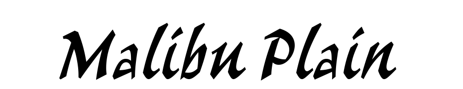 Malibu Plain Font Download Free