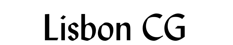 Lisbon CG Font Download Free
