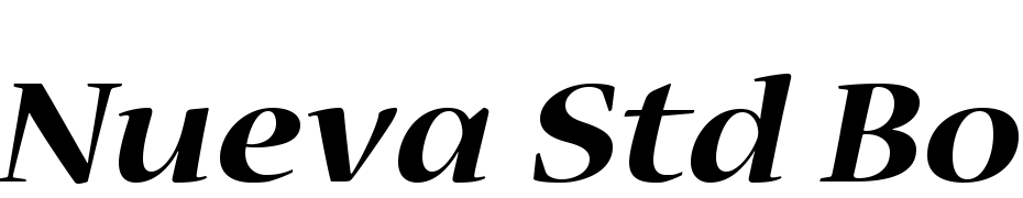 Nueva Std Bold Extended Italic Fuente Descargar Gratis