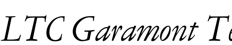 LTC Garamont Text OT Italic Font Download Free