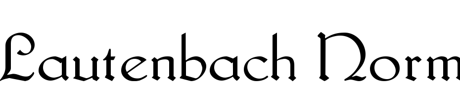 Lautenbach Normal Font Download Free
