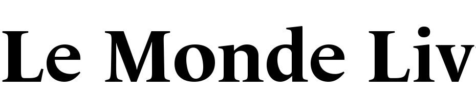 Le Monde Livre Bold Font Download Free
