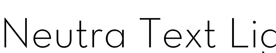 Neutra Text Light Alt Font Download Free