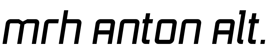 Mrh Anton Alt. Oblique Font Download Free
