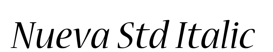 Nueva Std Italic Font Download Free