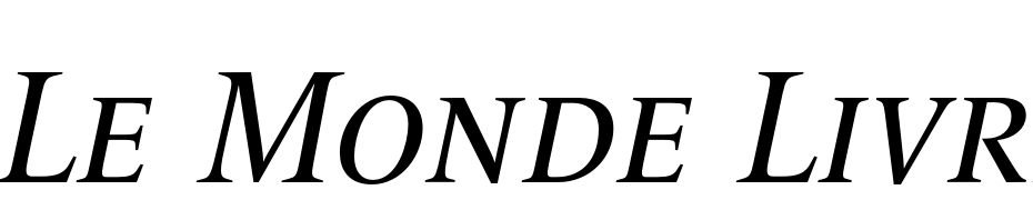 Le Monde Livre SC Italic Font Download Free