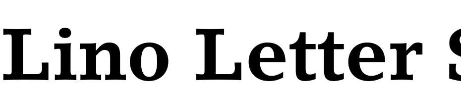 Lino Letter Std Bold Font Download Free