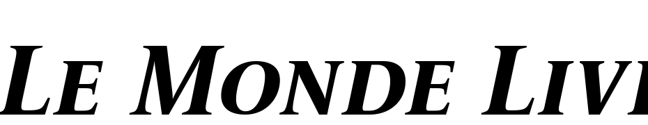 Le Monde Livre SC Bold Italic Fuente Descargar Gratis