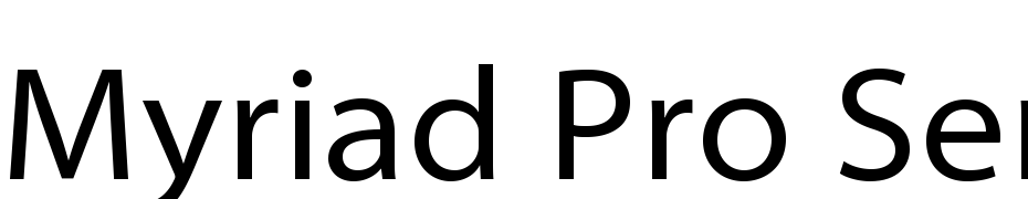 Myriad Pro Semi Extended cкачати шрифт безкоштовно
