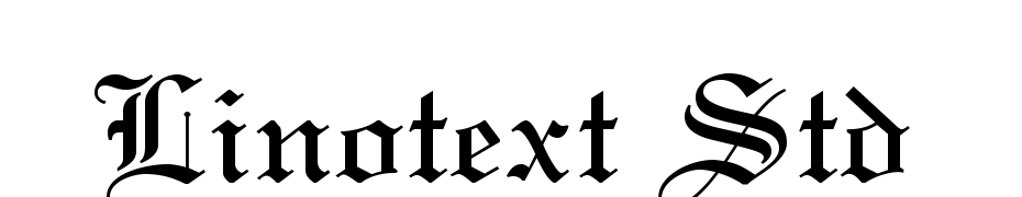 Linotext Std Yazı tipi ücretsiz indir