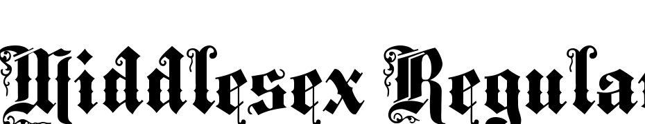 Middlesex Regular Font Download Free