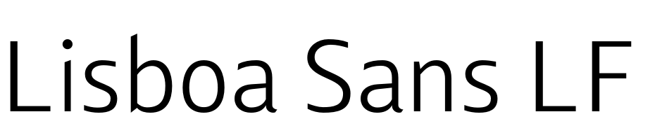 Lisboa Sans LF Light Font Download Free