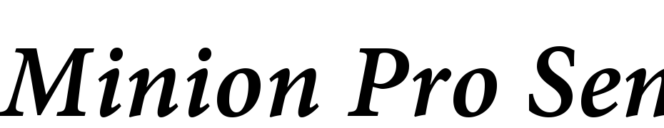 Minion Pro Semibold Italic Caption Font Download Free