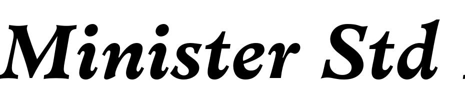 Minister Std Bold Italic Font Download Free