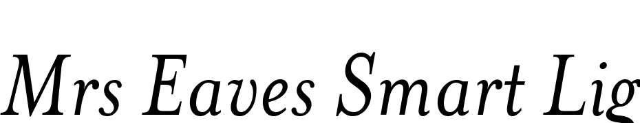 Mrs Eaves Smart Lig Font Download Free