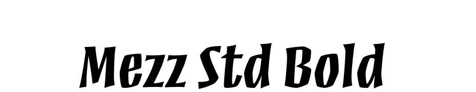 Mezz Std Bold Font Download Free