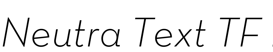 Neutra Text TF Light Italic Font Download Free