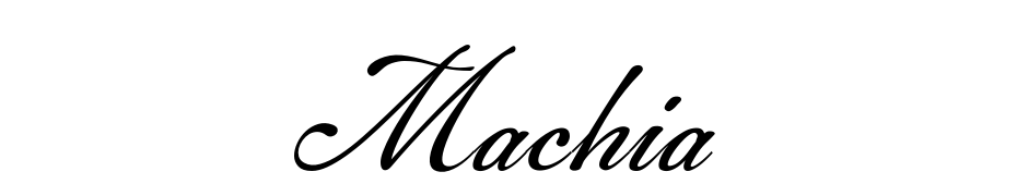 Machia cкачати шрифт безкоштовно