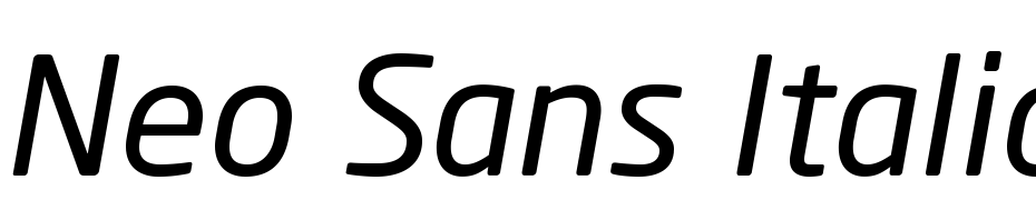 Neo Sans Italic Font Download Free