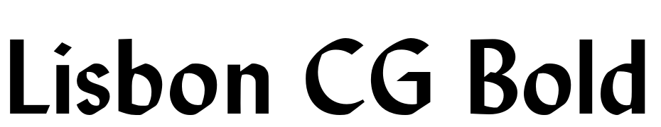 Lisbon CG Bold Font Download Free