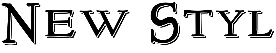 New Style Titling Embossed Font Download Free