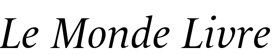 Le Monde Livre Os F Italic Font Download Free