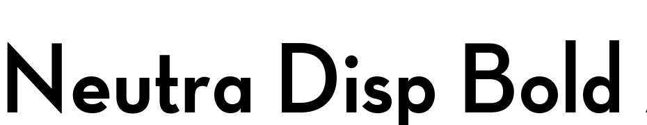 Neutra Display Alt Bold cкачати шрифт безкоштовно