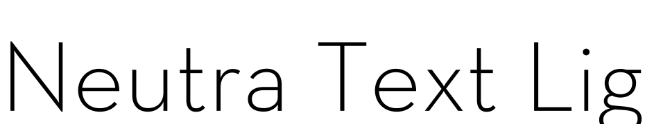 Neutra Text Light Scarica Caratteri Gratis