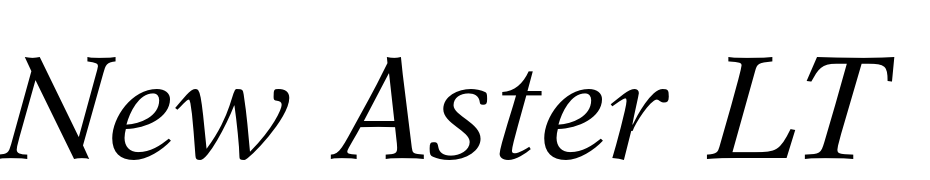 New Aster LT Std Italic Font Download Free