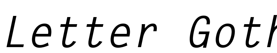 Letter Gothic Std Bold Slanted Yazı tipi ücretsiz indir