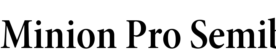 Minion Pro Semibold Cond Subhead Font Download Free