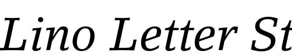 Lino Letter Std Italic cкачати шрифт безкоштовно