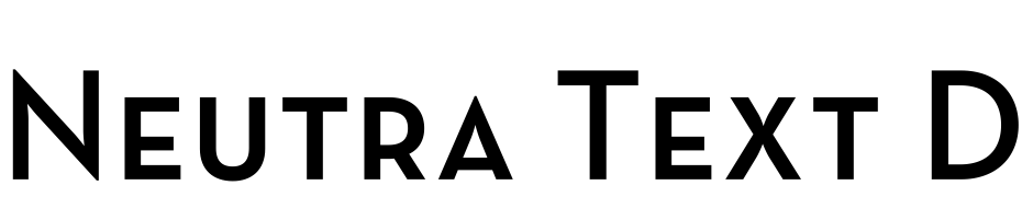 Neutra Text Light SC Demi Polices Telecharger