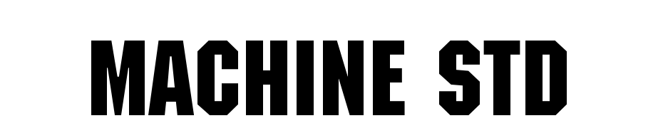 ITC Machine Std Medium Font Download Free