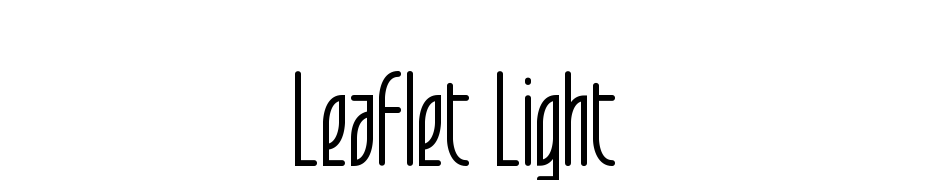 Leaflet Light Font Download Free