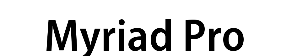 Myriad Pro Semibold Semi Condensed Font Download Free