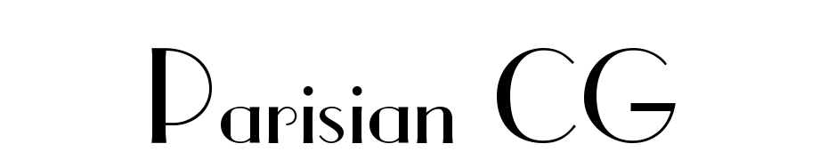 Parisian CG Font Download Free