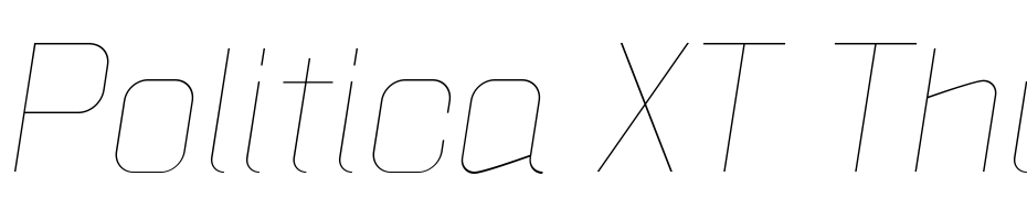 Politica XT Thin Italic Font Download Free