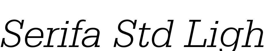 Serifa Std 46 Light Italic Font Download Free