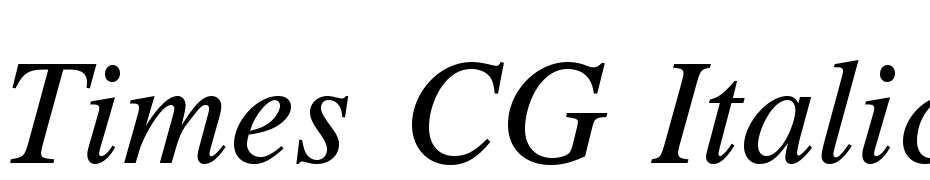 Times CG Italic Font Download Free