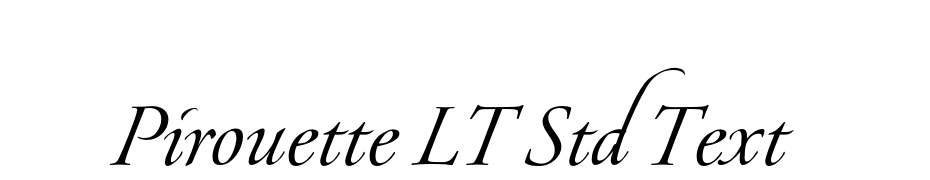 Pirouette LT Std Text Font Download Free