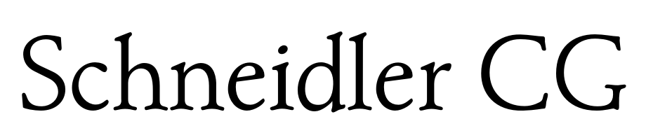 Schneidler CG Font Download Free