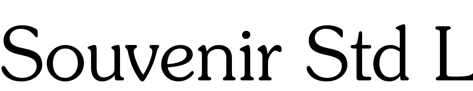 ITC Souvenir Std Light Font Download Free