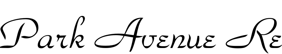Park Avenue Regular Font Download Free