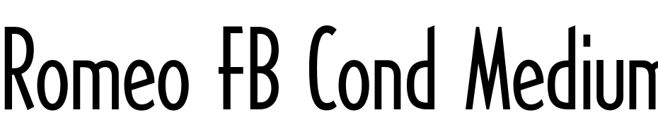 Romeo FB Cond Medium Font Download Free