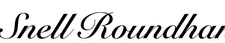 Snell Roundhand LT Std Bold Script Font Download Free