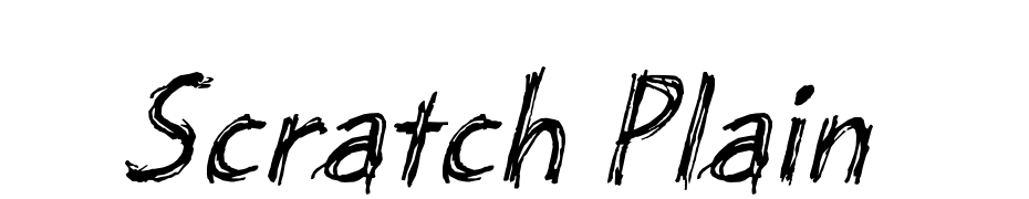 Scratch Plain Font Download Free