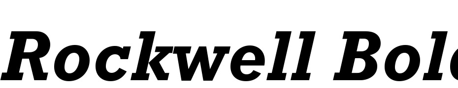 Rockwell Std Bold Italic Font Download Free