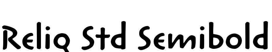 Reliq Std Semibold Calm Font Download Free