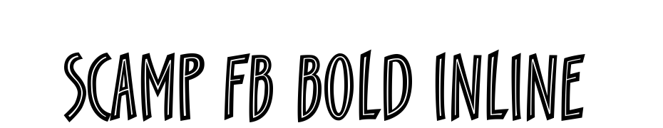 Scamp FB Bold Inline Font Download Free